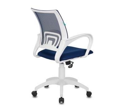Кресло Бюрократ CH-W695N темно-синий TW-05N TW-10N сетка/ткань крестовина пластик пластик белый