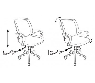 Кресло Бюрократ CH-W695N темно-синий TW-05N TW-10N сетка/ткань крестовина пластик пластик белый
