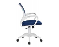 Кресло Бюрократ CH-W695N темно-синий TW-05N TW-10N сетка/ткань крестовина пластик пластик белый-foto3
