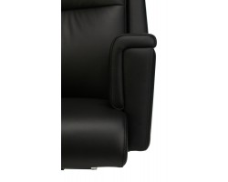 Кресло руководителя Бюрократ _DUKE черный кожа крестовина металл/дерево-foto5