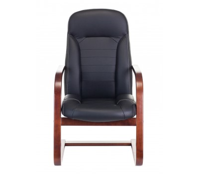 Кресло Бюрократ T-9923WALNUT-AV черный кожа полозья дерево