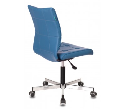 Кресло Бюрократ CH-330M синий Orion-03 эко.кожа крестовина металл хром