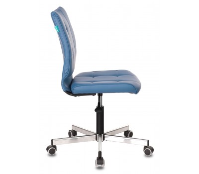 Кресло Бюрократ CH-330M синий Orion-03 эко.кожа крестовина металл хром