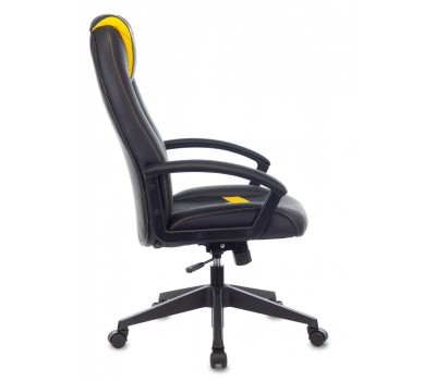 Кресло игровое Zombie VIKING-8 черный/желтый эко.кожа крестовина пластик