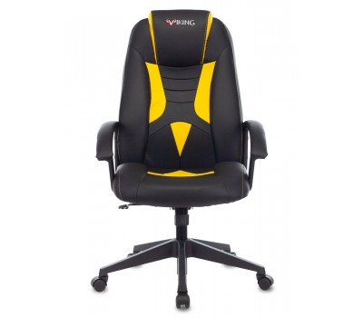 Кресло игровое Zombie VIKING-8 черный/желтый эко.кожа крестовина пластик