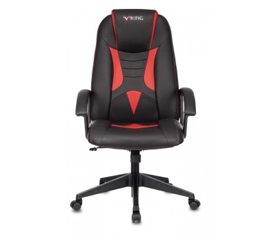 Кресло игровое Zombie Viking-8 черный/красный эко.кожа крестовина пластик