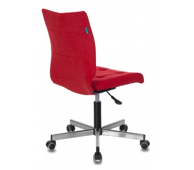 Кресло Бюрократ CH-330M красный Velvet 88 крестовина металл хром