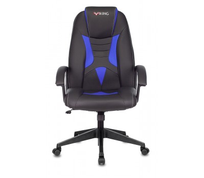 Кресло игровое Zombie Viking-8 черный/синий эко.кожа крестовина пластик