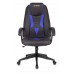 Кресло игровое Zombie Viking-8 черный/синий эко.кожа крестовина пластик