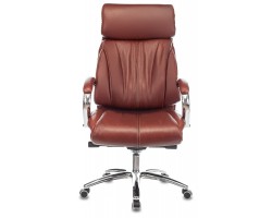 Кресло руководителя Бюрократ T-9904NSL светло-коричневый Leather Eichel кожа с подголов. крестовина металл хром-foto2