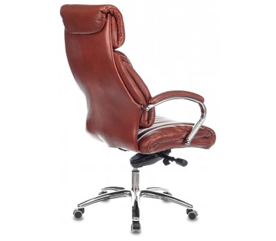 Кресло руководителя Бюрократ T-9904NSL светло-коричневый Leather Eichel кожа с подголов. крестовина металл хром