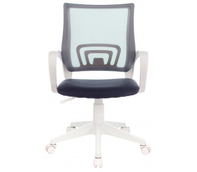 Кресло Бюрократ CH-W695NLT темно-серый TW-04 TW-12 сетка/ткань крестовина пластик пластик белый