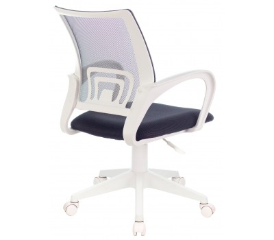 Кресло Бюрократ CH-W695NLT темно-серый TW-04 TW-12 сетка/ткань крестовина пластик пластик белый