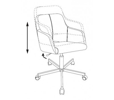 Кресло Бюрократ CH-380M черный 38-418 крестовина металл