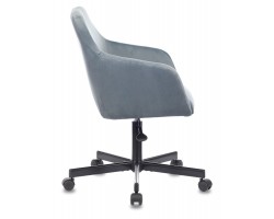 Кресло Бюрократ CH-380M голубая сталь Italia 21 крестовина металл черный-foto3