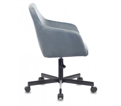 Кресло Бюрократ CH-380M голубая сталь Italia 21 крестовина металл черный