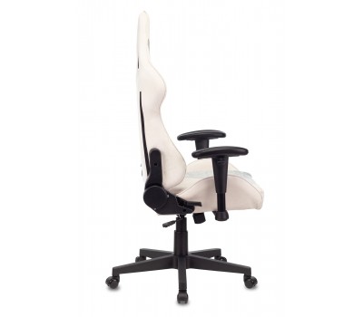 Кресло игровое Zombie VIKING X Fabric белый/серо-голубой с подголов. крестовина пластик