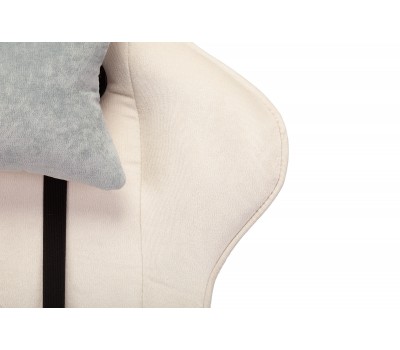 Кресло игровое Zombie VIKING X Fabric белый/серо-голубой с подголов. крестовина пластик