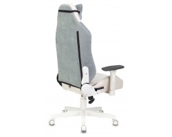 Кресло игровое Zombie EPIC PRO Fabric белый/серо-голубой с подголов. крестовина пластик пластик белый-foto4