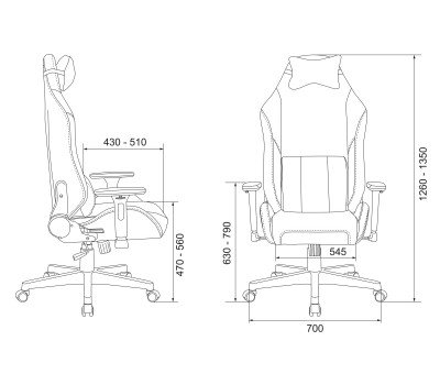 Кресло игровое Zombie EPIC PRO Fabric белый/серо-голубой с подголов. крестовина пластик пластик белый