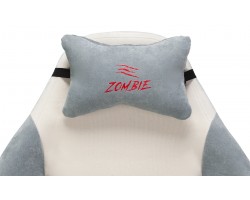 Кресло игровое Zombie EPIC PRO Fabric белый/серо-голубой с подголов. крестовина пластик пластик белый-foto7