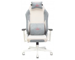 Кресло игровое Zombie EPIC PRO Fabric белый/серо-голубой с подголов. крестовина пластик пластик белый-foto2