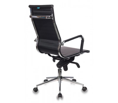 Кресло руководителя Бюрократ CH-883MB черный эко.кожа крестовина металл хром