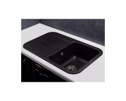 Кухонная мойка LIRA 1B1D BLACK KUPPERSBERG-foto2
