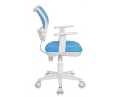 Кресло детское Бюрократ CH-W797 голубой сиденье голубой TW-55 сетка/ткань крестовина пластик пластик белый-foto2