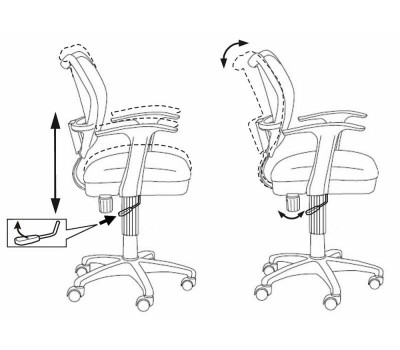 Кресло детское Бюрократ CH-W797 голубой сиденье голубой TW-55 сетка/ткань крестовина пластик пластик белый