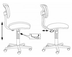 Кресло Бюрократ CH-299NX черный сиденье черный Neo Black сетка/ткань крестовина пластик-foto5