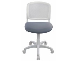 Кресло детское Бюрократ CH-W296NX белый TW-15 сиденье серый 15-48 сетка/ткань крестовина пластик пластик белый-foto2