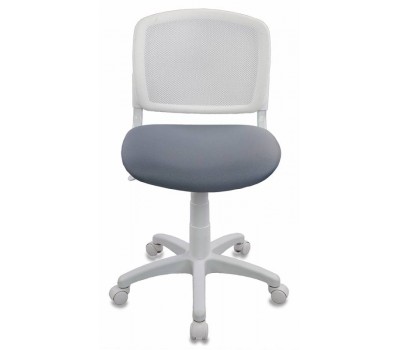 Кресло детское Бюрократ CH-W296NX белый TW-15 сиденье серый 15-48 сетка/ткань крестовина пластик пластик белый