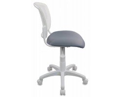 Кресло детское Бюрократ CH-W296NX белый TW-15 сиденье серый 15-48 сетка/ткань крестовина пластик пластик белый-foto3