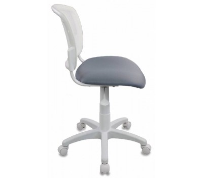 Кресло детское Бюрократ CH-W296NX белый TW-15 сиденье серый 15-48 сетка/ткань крестовина пластик пластик белый
