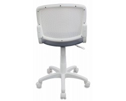 Кресло детское Бюрократ CH-W296NX белый TW-15 сиденье серый 15-48 сетка/ткань крестовина пластик пластик белый-foto4