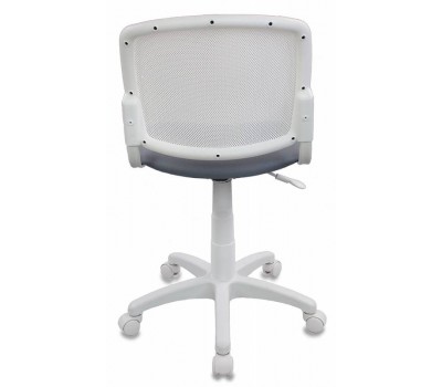 Кресло детское Бюрократ CH-W296NX белый TW-15 сиденье серый 15-48 сетка/ткань крестовина пластик пластик белый