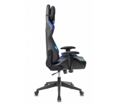 Кресло игровое Zombie VIKING 5 AERO черный/синий эко.кожа с подголов. крестовина пластик