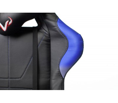 Кресло игровое Zombie VIKING 5 AERO черный/синий эко.кожа с подголов. крестовина пластик