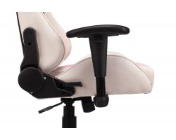 Кресло игровое Zombie VIKING X Fabric белый/розовый с подголов. крестовина пластик-foto11