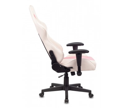 Кресло игровое Zombie VIKING X Fabric белый/розовый с подголов. крестовина пластик