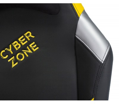 Кресло игровое Zombie HERO CYBERZONE PRO черный/желтый эко.кожа с подголов. крестовина пластик Кресло игровое Zombie HERO CYBERZONE PRO черный/желтый эко.кожа с подголов. крестовина пластик