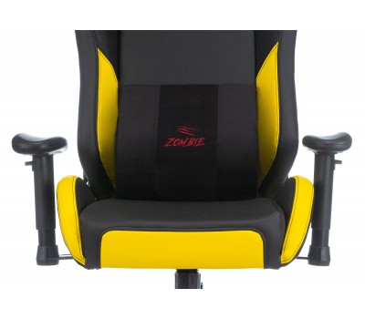 Кресло игровое Zombie HERO CYBERZONE PRO черный/желтый эко.кожа с подголов. крестовина пластик Кресло игровое Zombie HERO CYBERZONE PRO черный/желтый эко.кожа с подголов. крестовина пластик