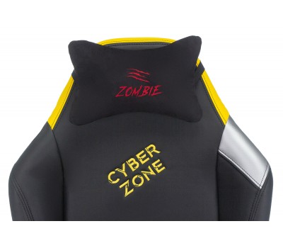 Кресло игровое Zombie HERO CYBERZONE PRO черный/желтый эко.кожа с подголов. крестовина пластик Кресло игровое Zombie HERO CYBERZONE PRO черный/желтый эко.кожа с подголов. крестовина пластик