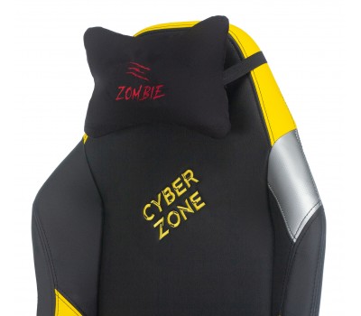 Кресло игровое Zombie HERO CYBERZONE PRO черный/желтый эко.кожа с подголов. крестовина пластик Кресло игровое Zombie HERO CYBERZONE PRO черный/желтый эко.кожа с подголов. крестовина пластик