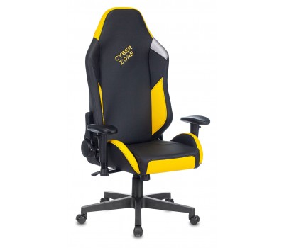 Кресло игровое Zombie HERO CYBERZONE PRO черный/желтый эко.кожа с подголов. крестовина пластик Кресло игровое Zombie HERO CYBERZONE PRO черный/желтый эко.кожа с подголов. крестовина пластик