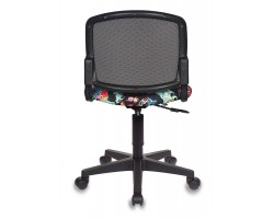 Кресло детское Бюрократ CH-296NX черный сиденье черный черепа сетка/ткань крестовина пластик-foto4