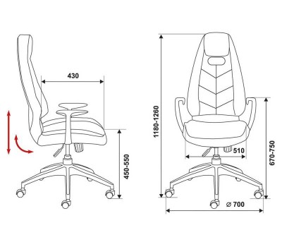 Кресло руководителя Бюрократ _Zen коричневый кожа крестовина алюминий