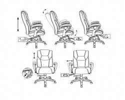 Кресло руководителя Бюрократ T-9999 черный рец.кожа/кожзам крестовина металл/пластик пластик серебро-foto6