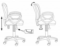 Кресло Бюрократ Ch-626AXSN черный 10-11 крестовина пластик-foto5